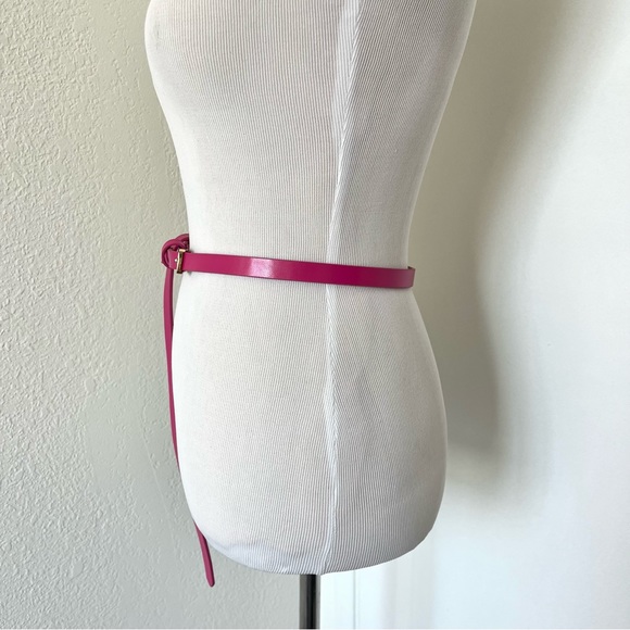 BCBG MaxAzria Pink Leather Belt - Picture 2 of 6